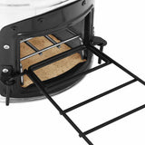 Stufa a Legna da Campeggio Argento 45,5x33x25,5 cm Acciaio Inox