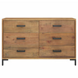 Credenza Marrone 110x35x70 cm in Legno Massello di Pino