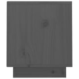 Mobile Porta TV Grigio 70x34x40 cm in Legno Massello di Pino