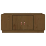 Tavolino da Salotto ambra 100x50x41cm in Legno Massello di Pino