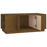 Tavolino da Salotto ambra 100x50x41cm in Legno Massello di Pino