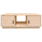 Tavolino da Salotto 100x50x35 cm in Legno Massello di Pino