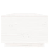 Tavolino da Salotto Bianco 100x50x35 cm Legno Massello di Pino