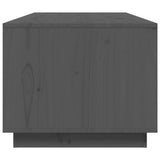 Tavolino da Salotto Grigio 100x50x41 cm Legno Massello di Pino