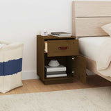 Comodino ambra 40x34x55 cm in Legno Massello di Pino
