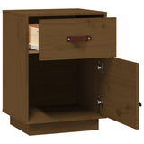 Comodino ambra 40x34x55 cm in Legno Massello di Pino
