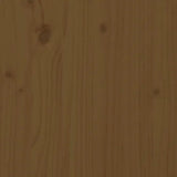 Comodino Marrone Ambrato 40x34x55 cm in Legno Massello di Pino