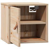 Mobiletto da Parete 31,5x30x30 cm Legno Massello di Pino