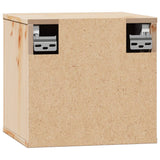 Mobiletto da Parete 31,5x30x30 cm Legno Massello di Pino