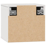 Pensili 2pz Bianchi 31,5x30x30 cm in Legno Massello di Pino
