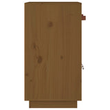 Credenza Ambrata 65,5x40x75 cm in Legno Massello di Pino