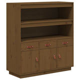Credenza ambra 100x40x108,5 cm in Legno Massello di Pino