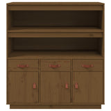 Credenza ambra 100x40x108,5 cm in Legno Massello di Pino