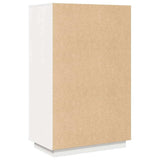 Credenza Bianca 67x40x108,5 cm in Legno Massello di Pino