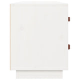 Scarpiera Bianca 100x34x45 cm in Legno Massello di Pino