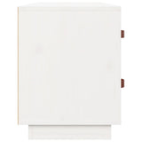 Scarpiera Bianca 100x34x45 cm in Legno Massello di Pino