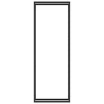 Portalegna Nero Opaco 80x28x222 cm in Acciaio