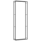 Portalegna Nero Opaco 110x28x312 cm in Acciaio