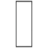 Portalegna Nero Opaco 110x28x312 cm in Acciaio