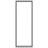 Portalegna Nero Opaco 110x28x312 cm in Acciaio