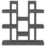 Supporto per Piante Grigio 104,5x25x109,5cm Legno Massello Pino