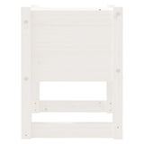 Fioriere 2 pz Bianche 40x40x52,5 cm in Legno Massello di Pino