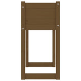 Fioriera Marrone Ambra 78x40x81 cm in Legno Massello di Pino