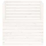 Compostiera Bianca 100x100x102 cm in Legno Massello di Pino