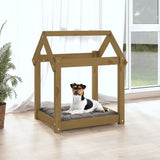 Cuccia per Cani Ambra 61x50x70 cm in Legno Massello di Pino