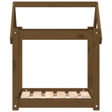 Cuccia per Cani Ambra 61x50x70 cm in Legno Massello di Pino