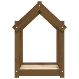 Cuccia per Cani Ambra 61x50x70 cm in Legno Massello di Pino