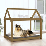 Cuccia per Cani Ambra 101x70x90 cm in Legno Massello di Pino