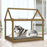 Cuccia per Cani Ambra 111x80x100 cm in Legno Massello di Pino