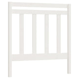 Testiera per Letto Bianca 95x4x100 cm in Legno Massello di Pino
