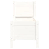 Fioriera Bianca 178,5x44x75 cm in Legno Massello di Pino