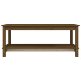Tavolino da Salotto Ambra 110x55x45 cm Legno Massello di Pino