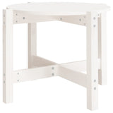 Tavolino da Salotto Bianco  62,5x45 cm Legno Massello di Pino