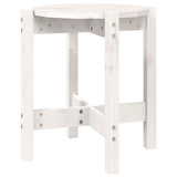 Tavolino da Salotto Bianco  42,5x45 cm Legno Massello di Pino