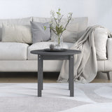 Tavolino da Salotto Grigio  55x45 cm in Legno Massello di Pino