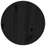 Tavolino da Salotto Nero  35x35 cm in Legno Massello di Pino