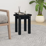 Tavolino da Salotto Nero  35x35 cm in Legno Massello di Pino