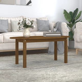 Tavolino da Salotto Ambra 110x55x45 cm Legno Massello di Pino