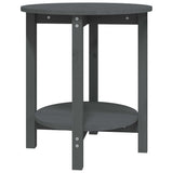 Tavolino da Salotto Grigio  55x60 cm in Legno Massello di Pino