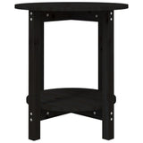 Tavolino da Salotto Nero  55x60 cm in Legno Massello di Pino