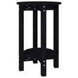 Tavolino da Salotto Nero  40x60 cm in Legno Massello di Pino