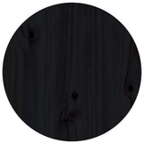 Tavolino da Salotto Nero  40x60 cm in Legno Massello di Pino