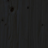 Tavolino da Salotto Nero  40x60 cm in Legno Massello di Pino
