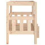Cuccia per Cani 65,5x50,5x70 cm in Legno Massello di Pino