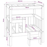 Cuccia per Cani 65,5x50,5x70 cm in Legno Massello di Pino