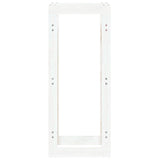 Portalegna Bianco 41x25x100 cm in Legno Massello di Pino